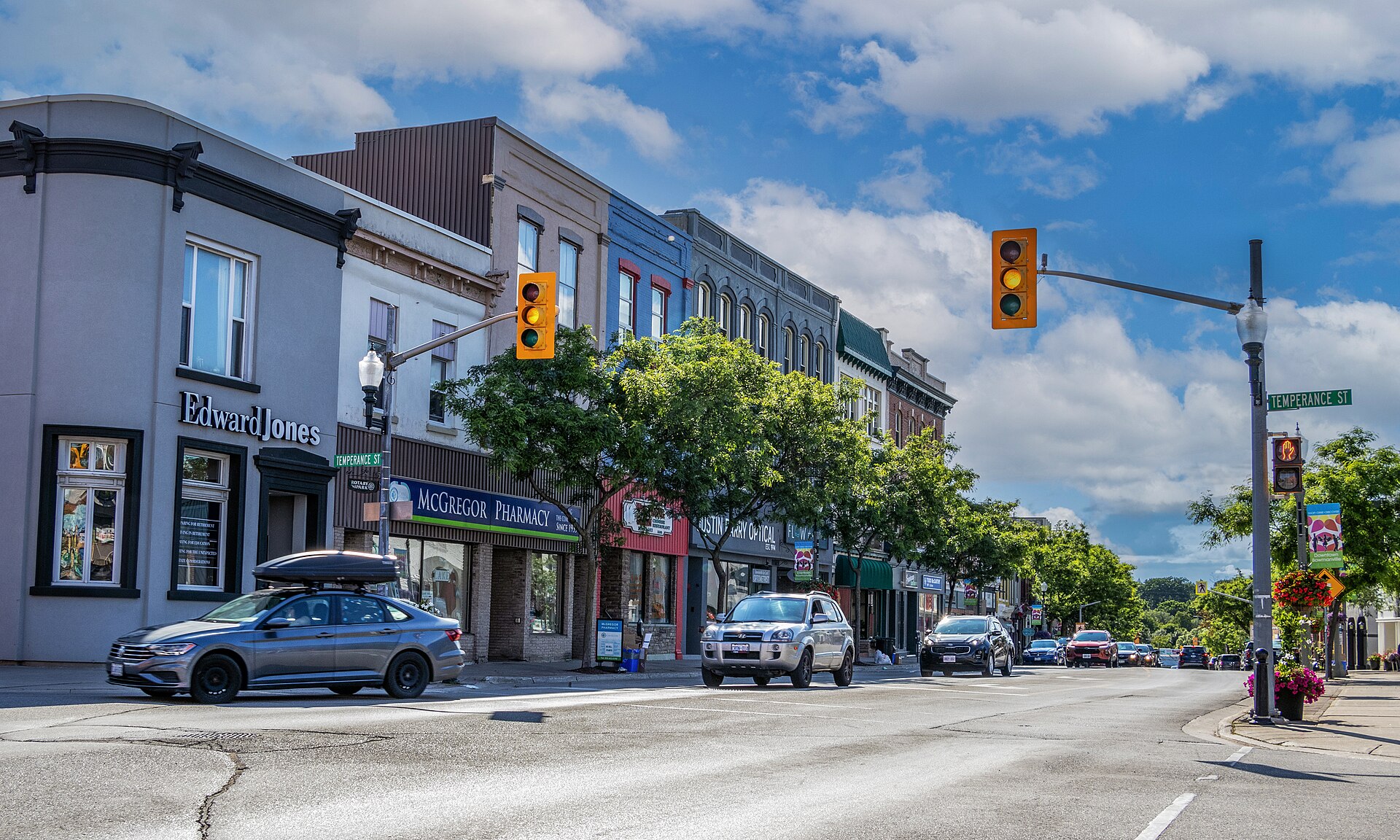 Main street in downtown Bowmanville, Clarington